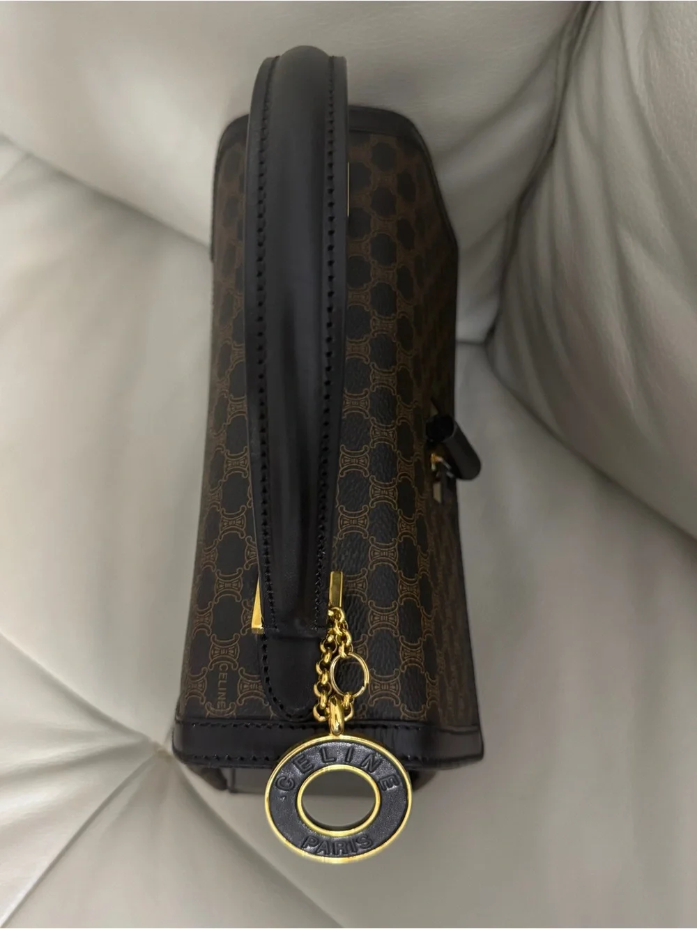 Celine structured satchel